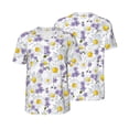 thumbnail image 6 of Rocae Daisies Flowers for Breathable Men's Baseball T-Shirt Fashionable Casual Baseball Jersey, Moisture-wicking Sportswear, 6 of 9