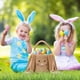 thumbnail image 5 of Bolsa de conejos de peluche, bolsa de Pascua, bolso infantil, bolsa de conejos, cesta de Pascua, bolso de terciopelo, 5 of 6