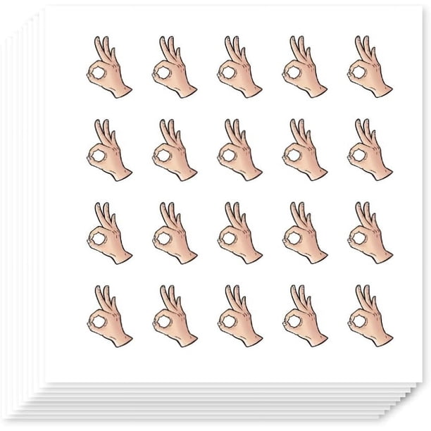 400 pegatinas autoadhesivas para planificador, diseño de círculos, con el símbolo "OK", "Gotcha Okay Ok".