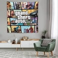 thumbnail image 4 of Grand Theft Auto Tapestry Luxury Wall Hanging Tapestries Decor Gift For Bedroom Living Room Dormitory Aisle Mural Blanket, 4 of 8