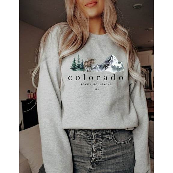 Colorado Sweatshirt, Colorado Crewneck, Colorado Shirts for Women, Colorado Gifts, Colorado Mountain Sweatshirt, Colorado Shirt