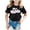 Black, variant on XFeng Kids Florida Palm Tree Graphic T-Shirt, Gradient Letter Coconut Tree Short Sleeve Casual Tee