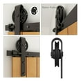thumbnail image 2 of Kit de Quincaillerie pour Porte Coulissante de Grange Robuste, Adapté pour Rail de Porte Coulissante en Forme de Roue Centrale à Double Porte en Bois, Robuste et Durable, 2 of 6
