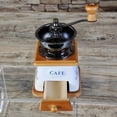 thumbnail image 2 of JUNWELL Vintage Manual Coffee Grinder | Porcelain Hand-Crank Mill for Pour-Over Coffee | Non-Electric Bean Grinding Machine with Wooden Base | Classic Kitchen Accessory for Brew Enthusias, 2 of 6
