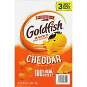 Pepperidge Farm Goldfish Baked Snack Crackers, Cheddar Cheese, 22 oz. Bags, 3-count Box