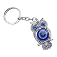 thumbnail image 3 of Llavero con forma de búho, colgante de búho, bolso de mal de ojo, decoración colgante, llavero de aleación de zinc, 3 of 8