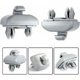 thumbnail image 3 of Juego de 2 ganchos para parasol de coche compatibles con Audi A1 A3 A4 A5 Q3 Q5 (8e0 857 562) A7 B6 B7 B8 S4 S5, color ceniza, 3 of 5