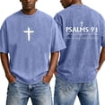 thumbnail image 2 of Christian Graphic Shirts for Men Vintage Acid Wash Oversized Tshirts Faith Cross Print Short Sleeve Casual Streetwear Summer Tops, 2 of 8