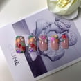 thumbnail image 4 of Flores cortas cuadradas Blruyci de Press on Nails para mujer, 24 unidades, 4 of 7
