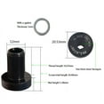 thumbnail image 2 of Xim 2Pcs Bicycle Bottom Bracket M12 Crankset Screw Road Bike Crankset Crank Arm Fixing Bolts Bike Screws Black, 2 of 6