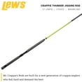 thumbnail image 5 of Lew’s Mr. Crappie Jigging Fishing Rod, 12-Foot, 2-Piece, Light Power, Fast Action, 5 of 9