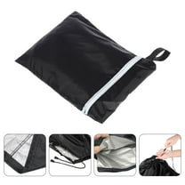 Worgeous 1pc Patio Umbrella Cover Waterproof Parasol Cover Poyester Umbrella Cover(Black)