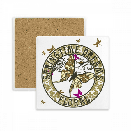 

Circle Letter Spring Square Coaster Cup Mat Mug Subplate Holder Insulation Stone