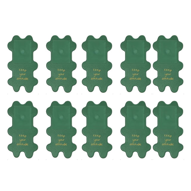 Kearding 10 piezas de elevadores de asiento de inodoro, asas de asiento de inodoro verde oscuro, elevadores de tapa de inodoro higiénicos seguros como Juegos de accesorios de baño Kearding HA015220-00