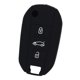 thumbnail image 1 of cubierta de silicona apta para audi plegamiento remoto llavero fob carcasa negro, 1 of 9