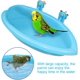 thumbnail image 3 of Baño para pájaros, caja de baño para pájaros, las bañeras para loros son adecuadas para pájaros pequeños como loros canarios, baños para pájaros de plástico, azul, 1 pieza JAMW Sencillez, 3 of 5