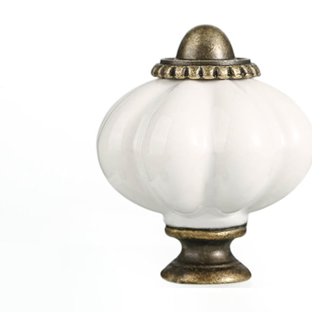 ZheElen Retro And Durable Ceramic Cabinet Handles For Kitchen Cabinets And Exquisite white