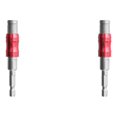 thumbnail image 2 of relayinert Magnetic Screw Drill Tip Adjustable Change for Pivot Screwdriver Bit Holder with silver red 2Set, 2 of 6