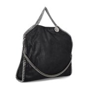 Stella Mccartney Women's Black Falabella 3 Chain Shoulder Bag Black