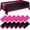 Black and Hot Pink, variant on 8 Pack White and Silver Disposable Tablecloths 54x108 Inch with Satin Table Runners 12x108 Inch for Weddings, Birthdays, Baby Showers, Christmas, New Year Parties