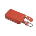 thumbnail image 1 of Unique Bargains Car Key Case Faux Leather Zipper Multifunctional Car Fob Key Case for Auto Remote Key Orange, 1 of 7
