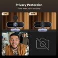 thumbnail image 2 of UGREEN 4K Webcam for PC Ultra HD 1080P 60FPS Web Camera with Microphone, Privacy Cover, 70&Acirc;&deg; Fov, PDAF Autofocus, USB A and USB C Adapter, Plug & Pl, 2 of 7