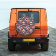 thumbnail image 6 of Naloa colorful Skull rose PVC Leather Spare Tire Wheel Cover for Car Truck SUV Camper Trailer Universal Fit many size15 inch, 6 of 6