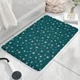 thumbnail image 3 of Teal Christmas Star Pattern Flannel Non Slip Door Rugs,Washable Door Mats Indoor,Decorative Door Mats,Dirt-Resistant and Absorbent Doormat for Entrance,Bedroom,Kitchen,Bathroom,23.5x16in(60x40cm), 3 of 5