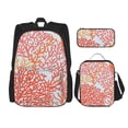 thumbnail image 1 of Easygdp Corals Mochila para Niños y Niñas con Set de Caja de Almuerzo y Estuche para Lápices 3 en 1, Mochila Escolar Estampada para Adolescentes, 1 of 7