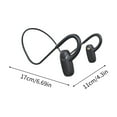 thumbnail image 3 of Ganfancp Impermeables Resistentes Al Sudor Gran Capacidad Auriculares Bluetooth Inalámbricos de Conducción Ósea para Correr Ejercicio para Dormir con Memoria Incorporada Ofertas Flash 1X Auriculares, 3 of 7