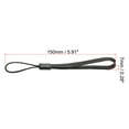 thumbnail image 2 of Uxcell 15cm Portable Item Nylon Cord Lanyards Hand Wrist Strap String Black 50 Pack, 2 of 6