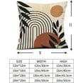 thumbnail image 3 of Boho Pillow Covers 18x18 Set of 2, Bohemian Mid Century Style Farmhouse Decorations Outdoor Throw Pillows Abstract Orange Sunset Art Outdoors Decorative Cushion Case for Couch Sofa Home, 3 of 6