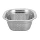 thumbnail image 1 of Colador de acero inoxidable, lavabo de gran capacidad, lavabo para lavar verduras, cuenco para escurrir arroz y frutas, 1 of 6