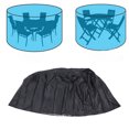 thumbnail image 1 of Housse de Mobilier d'Extérieur en Tissu Oxford 210D Résistant aux UV Noir, Housse de Table de Patio Résistante à la Poussière et à l'Eau, avec Sangles Réglables et Boucles Coupe-Vent, 1 of 7