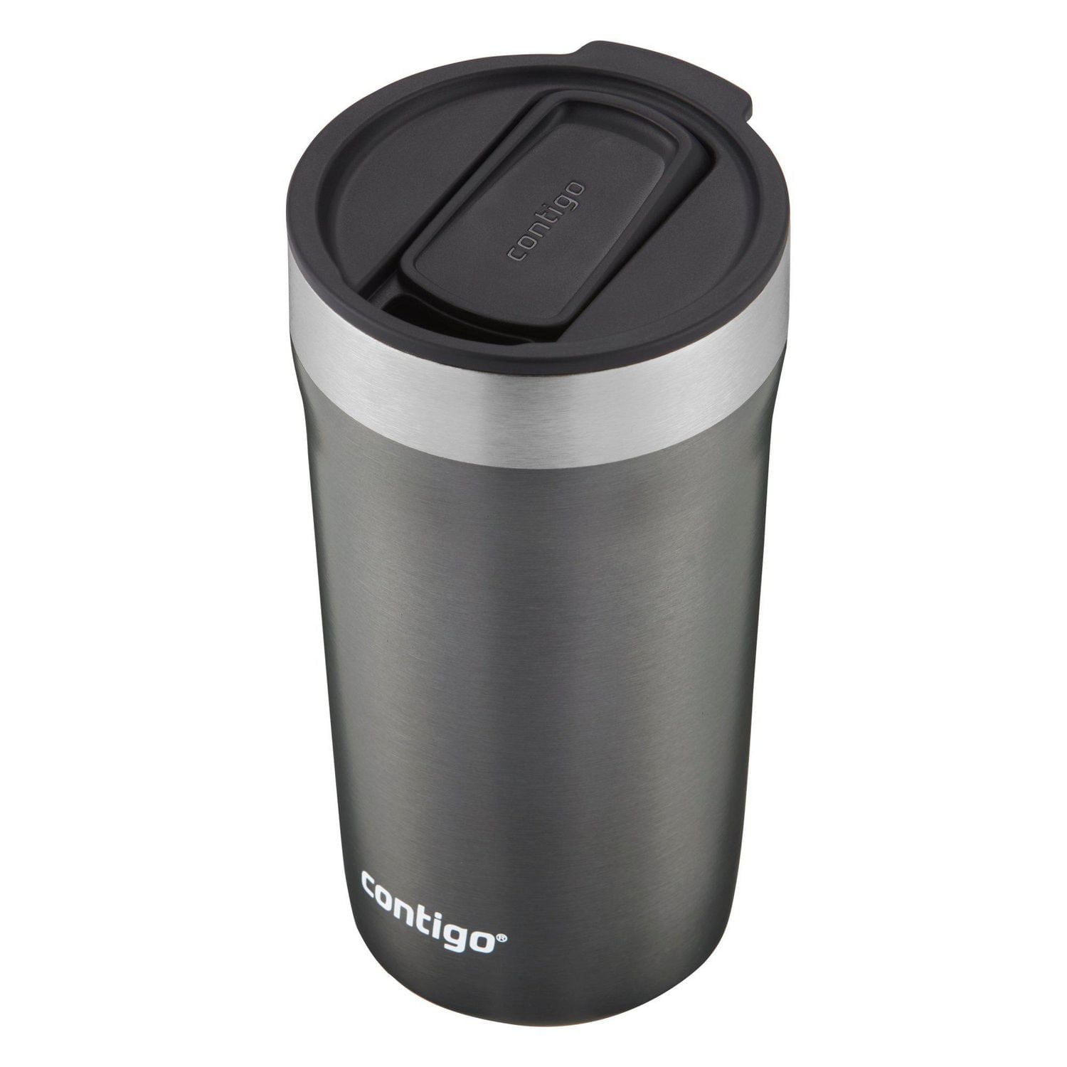 Tasse en acier inoxydable Contigo Streeterville avec couvercle anti-éclaboussures, 414 ml (14 oz), gobelet isotherme avec poignée pour café et thé, saké
