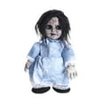 thumbnail image 2 of Muñeco fantasma de Halloween con sonido, decoración espeluznante, decoración para fiesta de Halloween Vestido azul, 2 of 9