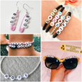 thumbnail image 3 of 100 Cuentas De Letras Acrílicas Redondas 26 Inglesas Pulsera Perlas Multicolor Melocotón En Forma De Corazón Para Bricolaje Collar Producción, 3 of 4