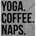 thumbnail image 2 of Yoga Coffee Naps Meditation Fitness Women Plus Size Long Sleeve Graphic Tee Brisco Brands 2X, 2 of 5