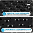 thumbnail image 3 of GPED BathTub Mat, Non-Slip Bath Mat, Machine Washable Shower Mat for Bathtub Floor Liner Mats with Suction Cups and Drain Holes, Clean and Soft on Feet, 27.6x15 Inch for Bathroom Floor, Black, 3 of 6