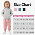 thumbnail image 3 of Resinta 3 Pack Toddler Girls Boys Sweatpants Kids Casual Athletic Pull-On Cotton Jogger Pants with Drawstring for Boys Girls, 3 of 10