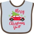 thumbnail image 3 of Inktastic Merry Christmas Ya'll with Red Car and Tree Boys or Girls Baby Bib, 3 of 4