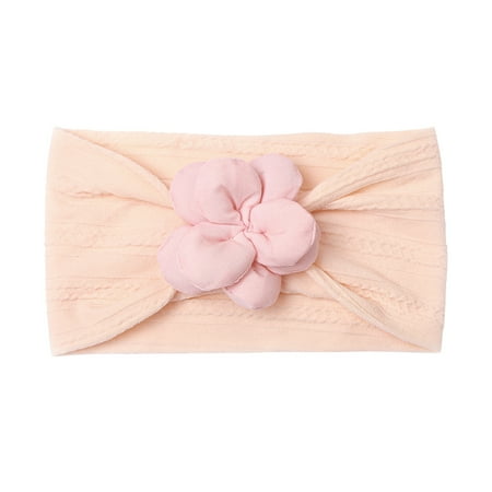 

Chenyuanyuan Toddler Baby Boys Girls Stretch Solid Flower Knotted Hairband Headwear Headband 6-12 Months