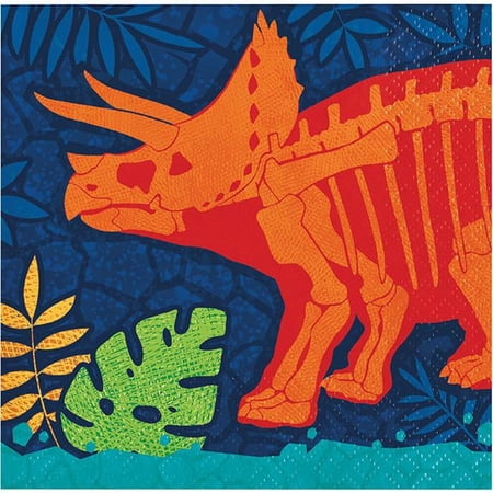 Creative Converting 359280 5 x 5 in. Dino D… product image