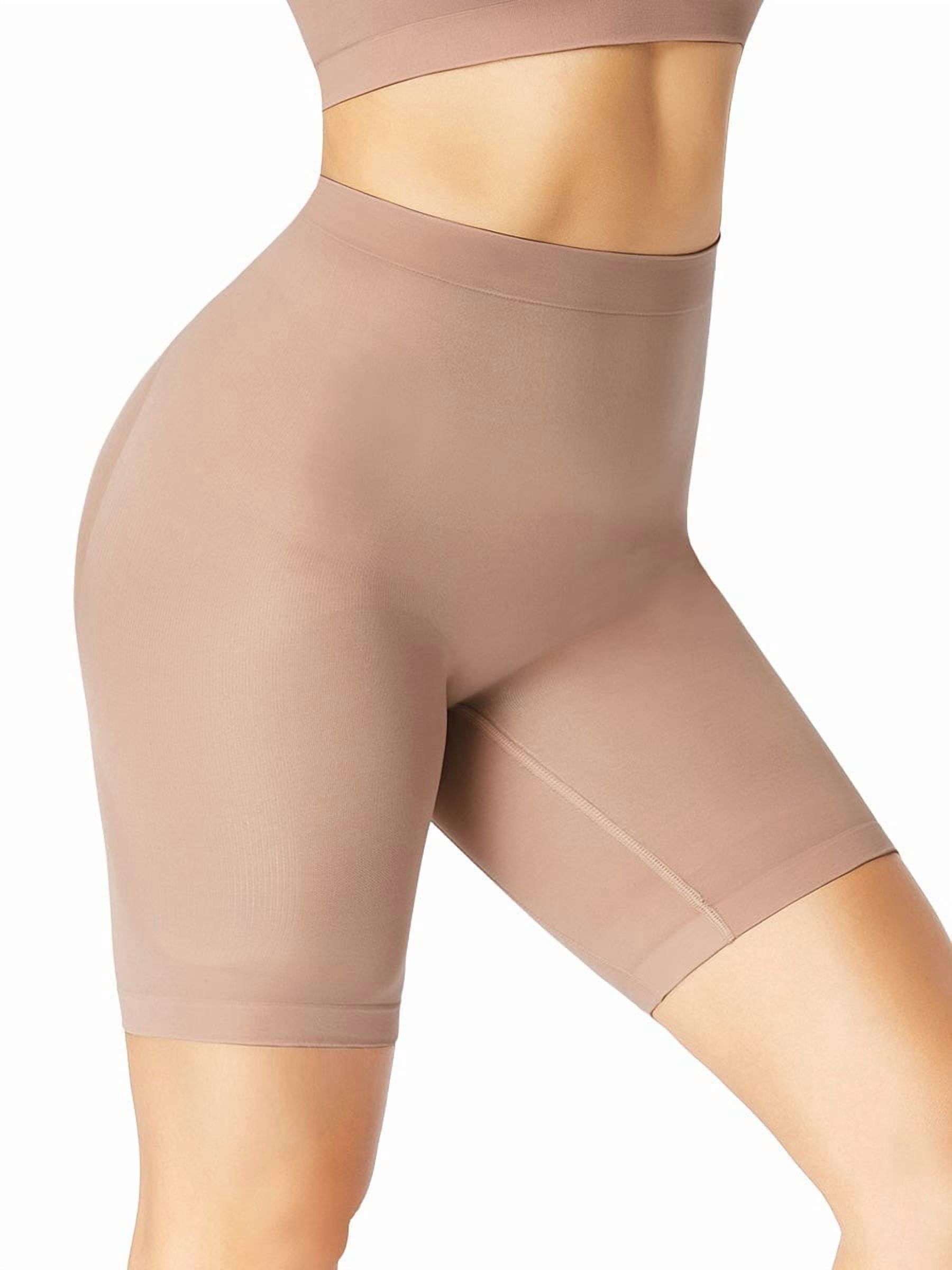 FeelinGirl Mid-Waist Seamless Butt Lifter Shapewear Shorts Slimmer