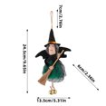 thumbnail image 4 of StlyGar Halloween Decor Small Witch Decor Halloween Tree Decoration Hanging Ornaments Kitchen Witch Broomstick for Garland, Tiered Tray Home Decor vintage halloween decor 3pcs, 4 of 8
