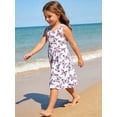 thumbnail image 3 of Lanbubble 2-Pack Toddler Girls Dresses Sleeveless Casual Sundress Summer Purple Butterfly Dress For Girl 2-6T, 3 of 9