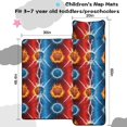 thumbnail image 5 of Basketball and Lightning Red Pattern Teens Toddler Nap Mat with Pillow, Sleeping Mat Bag for Preschool Daycare 60"x20", 5 of 6