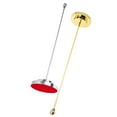 thumbnail image 3 of Raindrops 2Pcs House Flag Pole for Indoor Use with Golden Silver Finish and Stable Base, 3 of 8