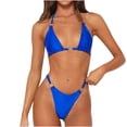 thumbnail image 1 of Bikini para mujer Traje de baño dividido Bikini sólido Conjunto de traje de baño dividido de dos piezas OAVQHLG3B Store lin121212, 1 of 4