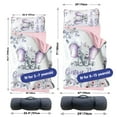 thumbnail image 6 of Custom Toddler Nap Mat for Preschool, Personalized Name Purple Flower Elephant Kids Sleeping Bag for Daycare, Roll Up Sleeping Mat with Removable Pillow and Soft Dot Minky Blanke for Girls Camping, 6 of 8